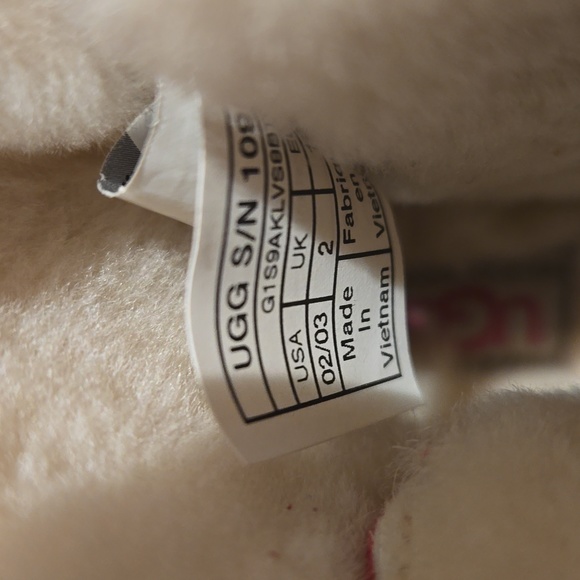 Fuchsia UGG Leather Infant Boots  Size 2/3 Booties Baby Hot Pink Suede Fleece - Picture 8 of 10